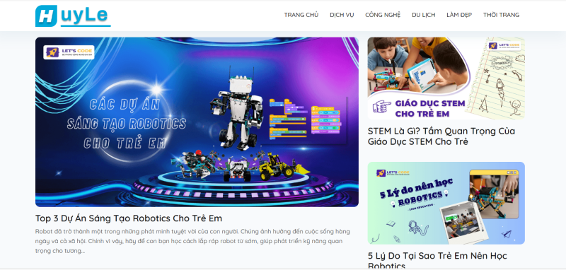 HuyLe - Personal Website